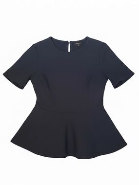 NWT H&M Peplum Top - Black - Small